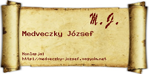 Medveczky József névjegykártya