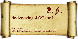 Medveczky József névjegykártya